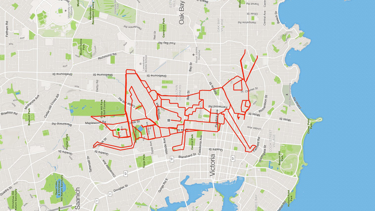 Crédit : Stephen Lund - Facebook GPS Doodles